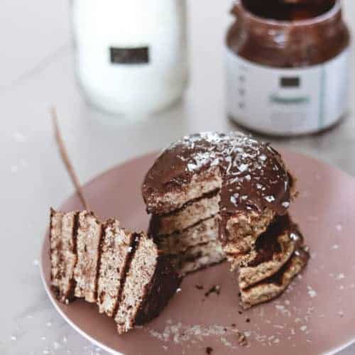 Brownie Butter Bounty Pancakes