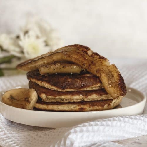 Brûléed Banana Proat Pancakes