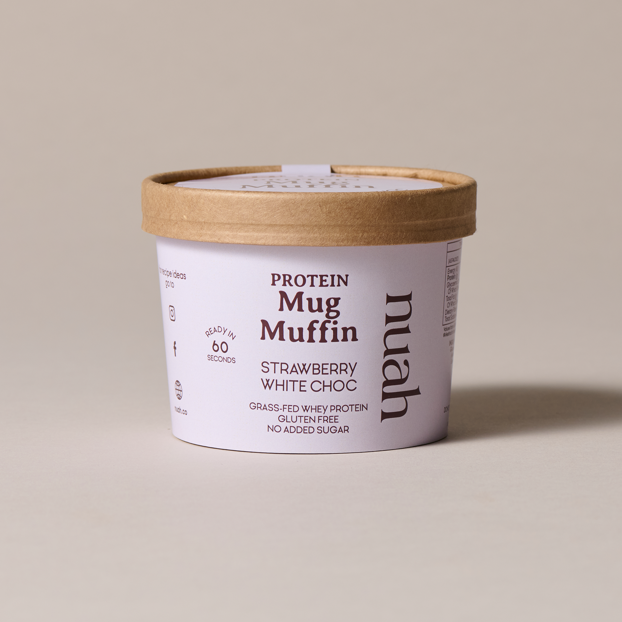 Strawberry & White Choc Mug Muffin