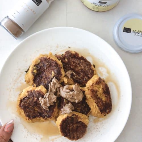 Pumpkin Fritter Pancakes