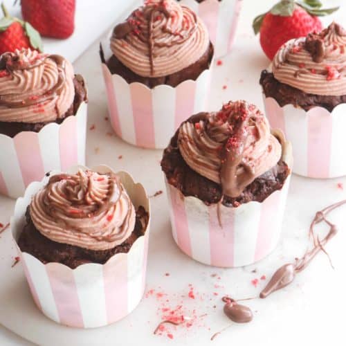 Chocolate Strawberry Cupcakes