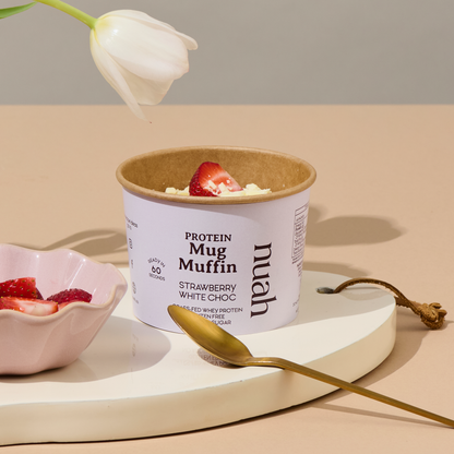 Strawberry & White Choc Mug Muffin